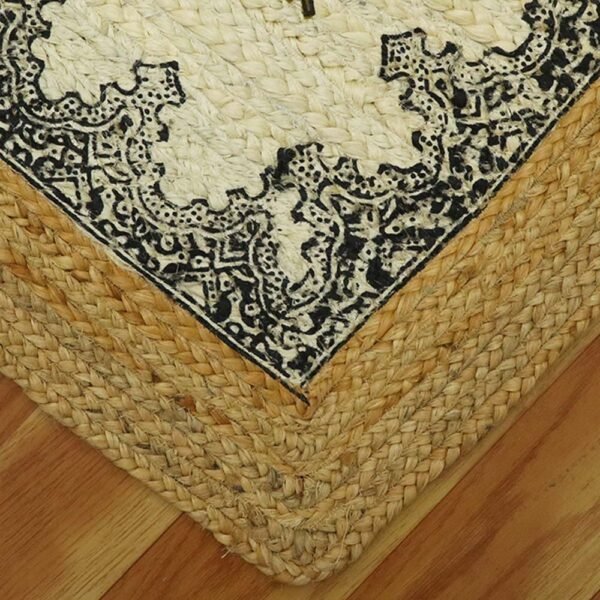 Handmade Large Rug Block Printed Rug - Image 4