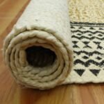 Hand Block Printed Jute Large Area Rug