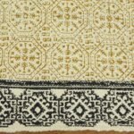 Hand Block Printed Jute Large Area Rug