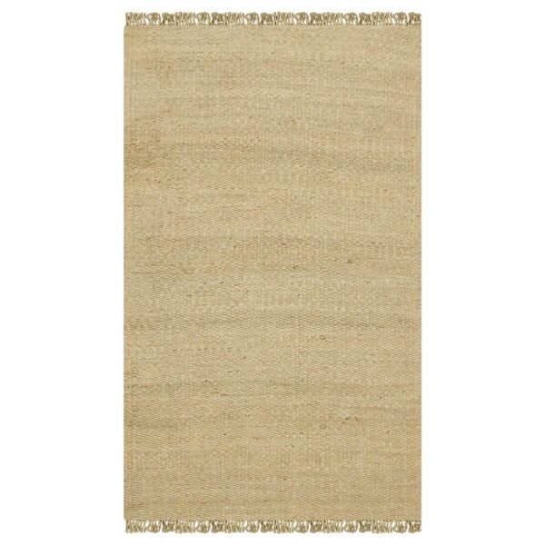 Beige Hand Woven Jute Large Area Rug