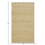 Beige Hand Woven Jute Large Area Rug
