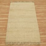 Beige Hand Woven Jute Large Area Rug
