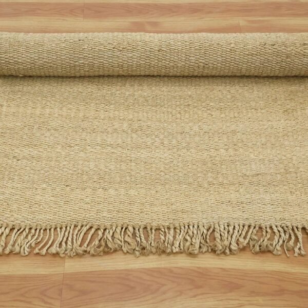 Beige Hand Woven Jute Large Area Rug - Image 6