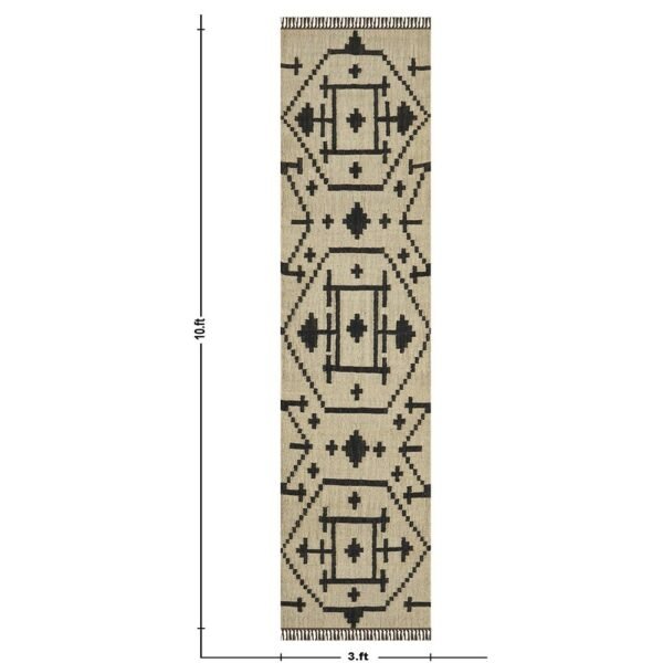 Moroccan Jute Woven Runner Area Rug - Image 3