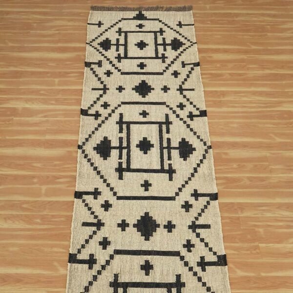 Moroccan Jute Woven Runner Area Rug - Image 4