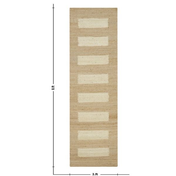 Geometric Living Area Hand Woven Jute Large Rug - Image 3