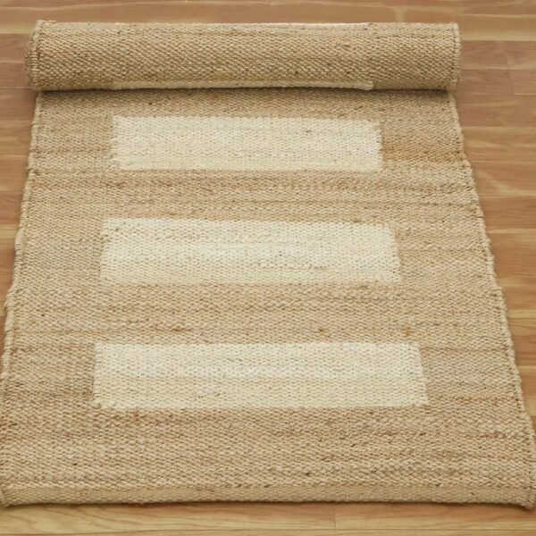Geometric Living Area Hand Woven Jute Large Rug - Image 6