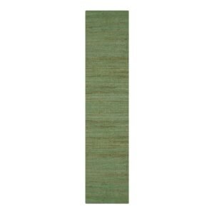 Green Jute Hand Woven Jute Runner Stair Rug