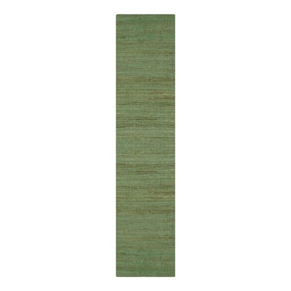Green Jute Hand Woven Jute Runner Stair Rug