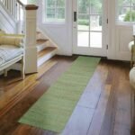 Green Jute Hand Woven Jute Runner Stair Rug