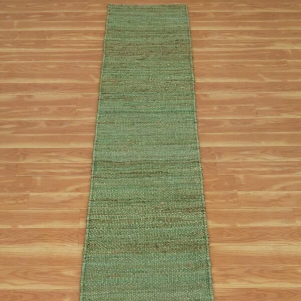 Green Jute Hand Woven Jute Runner Stair Rug - Image 4