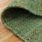 Green Jute Hand Woven Jute Runner Stair Rug