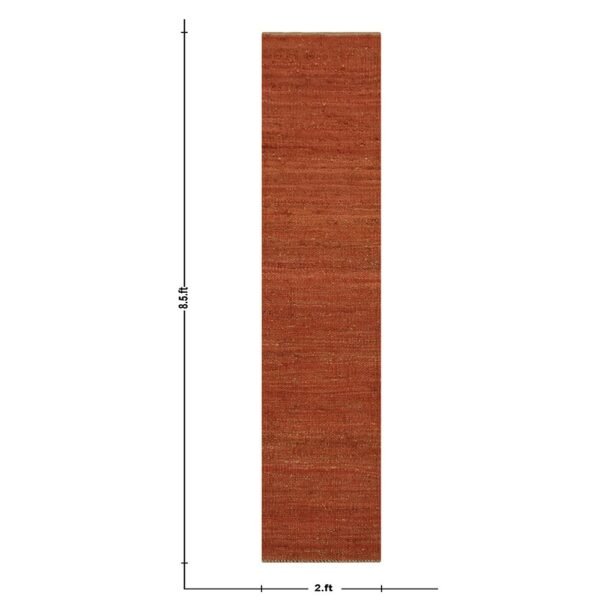 Red Jute Woven Buy Artisan Runner Area Rug - Image 3