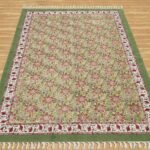 Floral Area Rug Hand Block Printed Cotton Rug