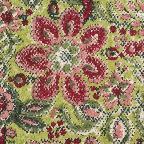Floral Area Rug Hand Block Printed Cotton Rug - Image 6