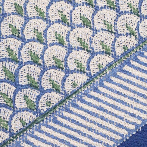Cotton Large Size Rug Floral Block Printed Rug - Image 6