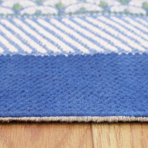 Cotton Large Size Rug Floral Block Printed Rug - Image 7