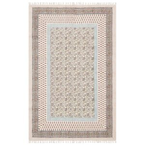 Multicolor Floral Area Rug Rectengular Size Rug