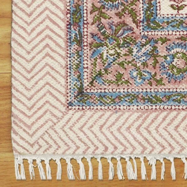 Multicolor Floral Area Rug Rectengular Size Rug - Image 6
