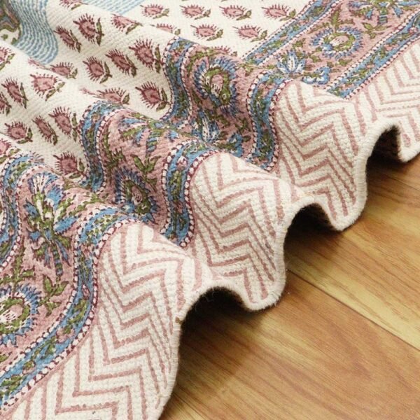 Multicolor Floral Area Rug Rectengular Size Rug - Image 8