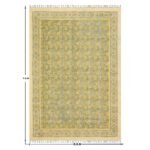 Yellow Oriental Rugs Cotton Floral Printed Rug